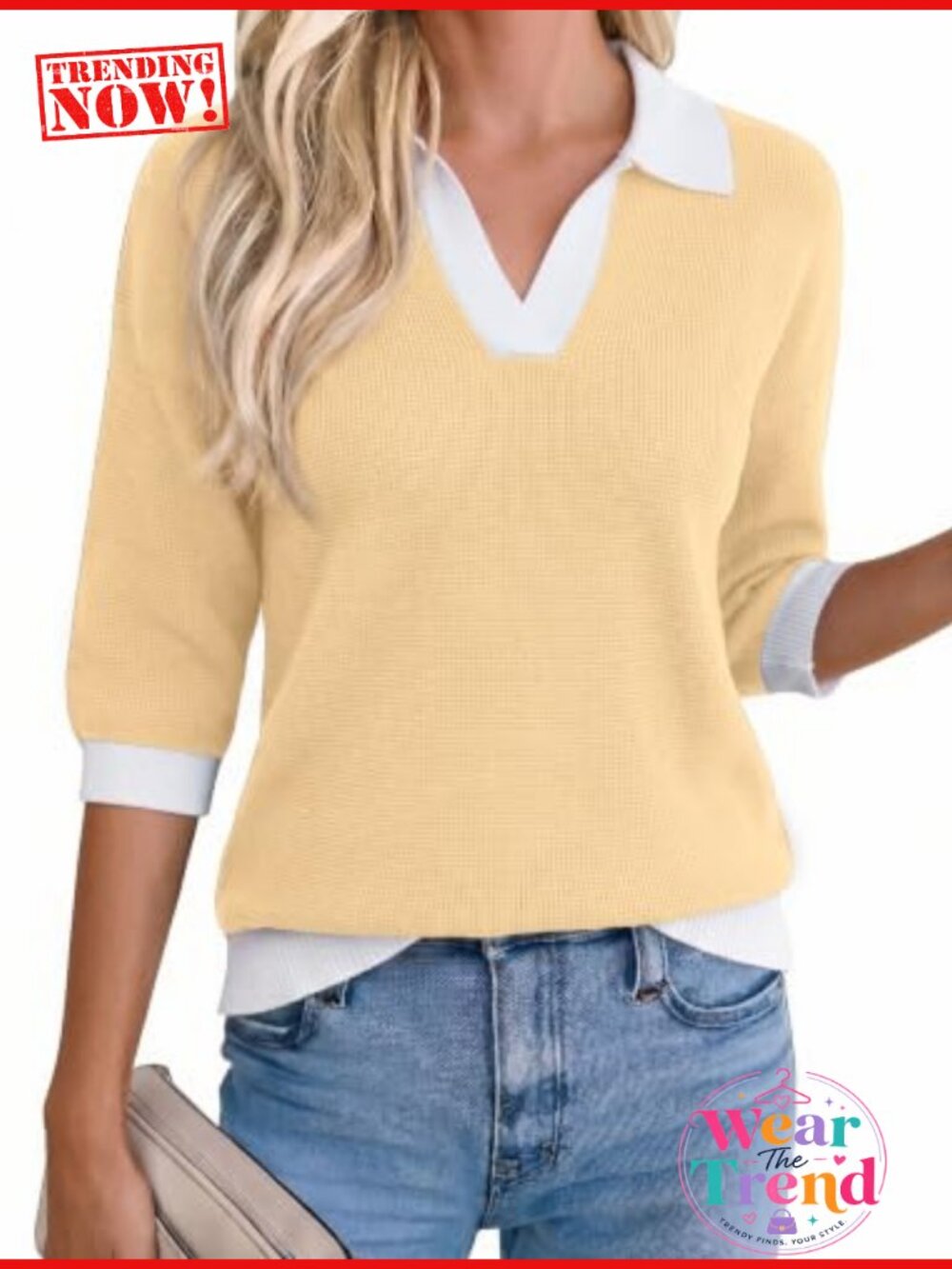 Women's Short Sleeve Knit Polo Sweater Lightweight Casual Top